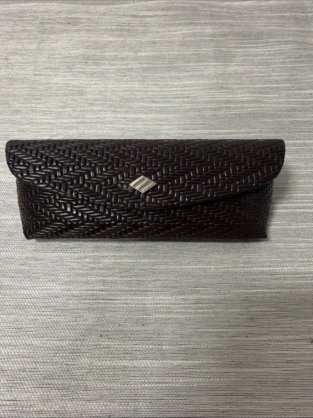 Joseph Abboud Woven Brown Sunglasses/Reading glasses  Case with Silver Emblem